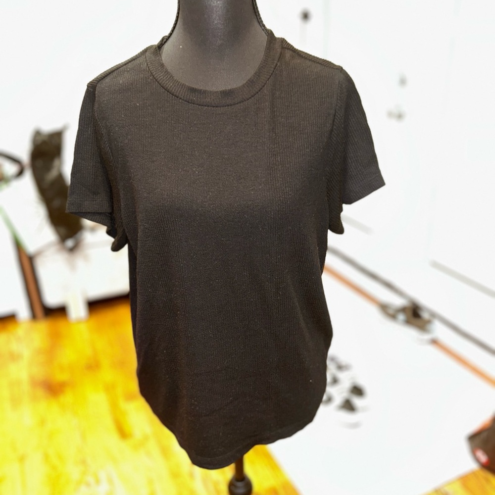 Ribbed Short Sleeve Tee 1x